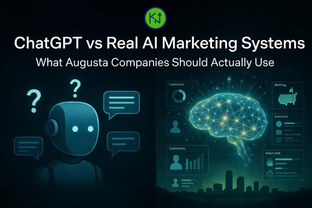 ChatGPT vs Real AI Marketing Systems: What Augusta Companies Should Actually Use — featured image