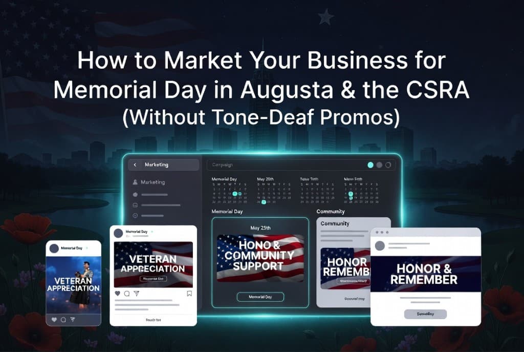 How to Market Your Business for Memorial Day in Augusta & the CSRA (Without Tone-Deaf Promos)