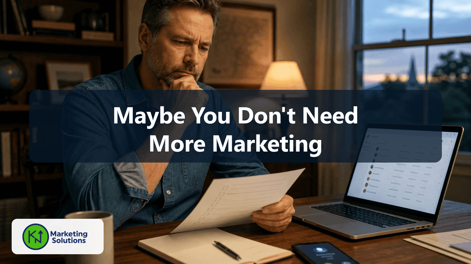 Maybe You Don't Need More Marketing